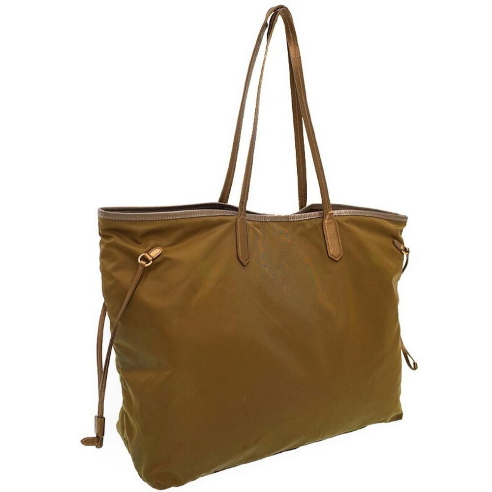 Prada tote bag Saffiano leather trim Tan Brown - Picture 2 of 9